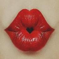 欧美风诱人美女微信红唇头像图片