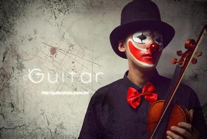 伤感欧美男生qq空间小丑头像图片