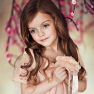 欧美小清新可爱小女孩微信头像图片